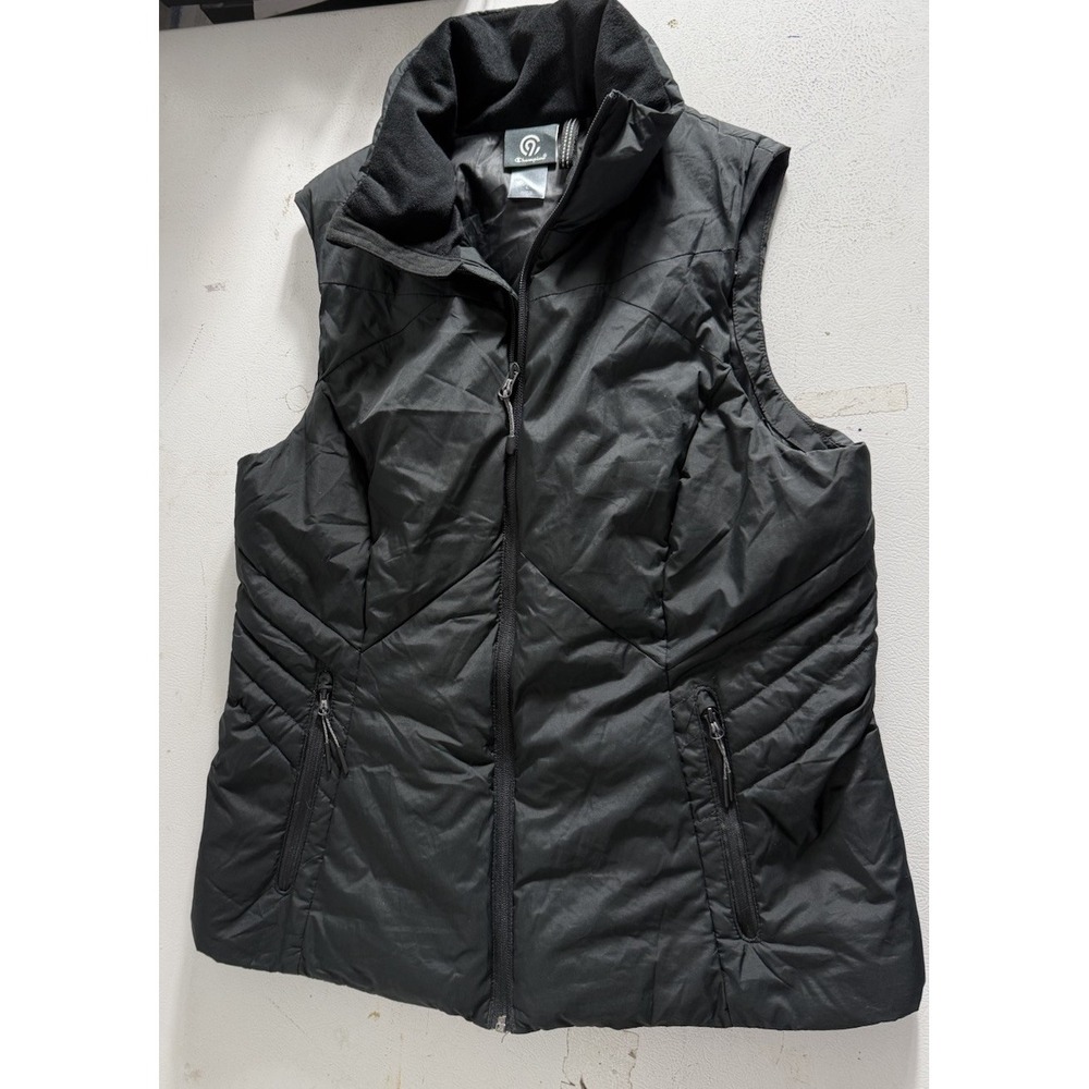 Champion‎ Women's Puffer Vest Polyester Black Body Warmer Size Large